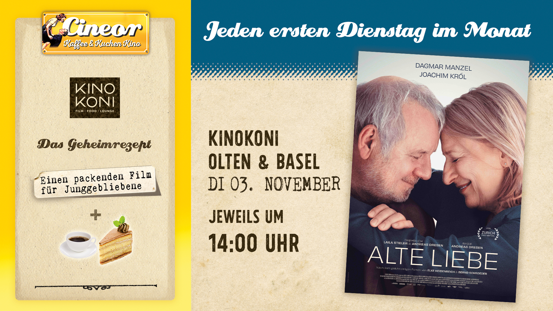 CineOr - November - Kaffee&Kuchen Kino